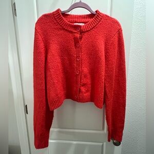American Eagle Red Cardigan
